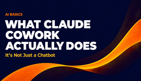 AI Basics banner: What Claude Cowork Actually Does